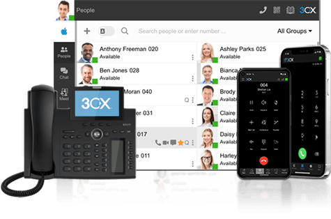 3CX Telefonie auf verschiedenen Endgeräten