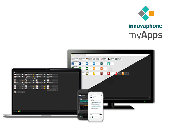 innovaphone myApps auf Desktop, Notebook und Smartphone